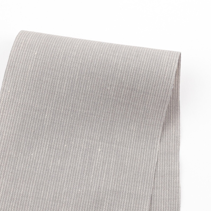 Stretch Linen Blend Hairline Stripe – Drizzle Meterage