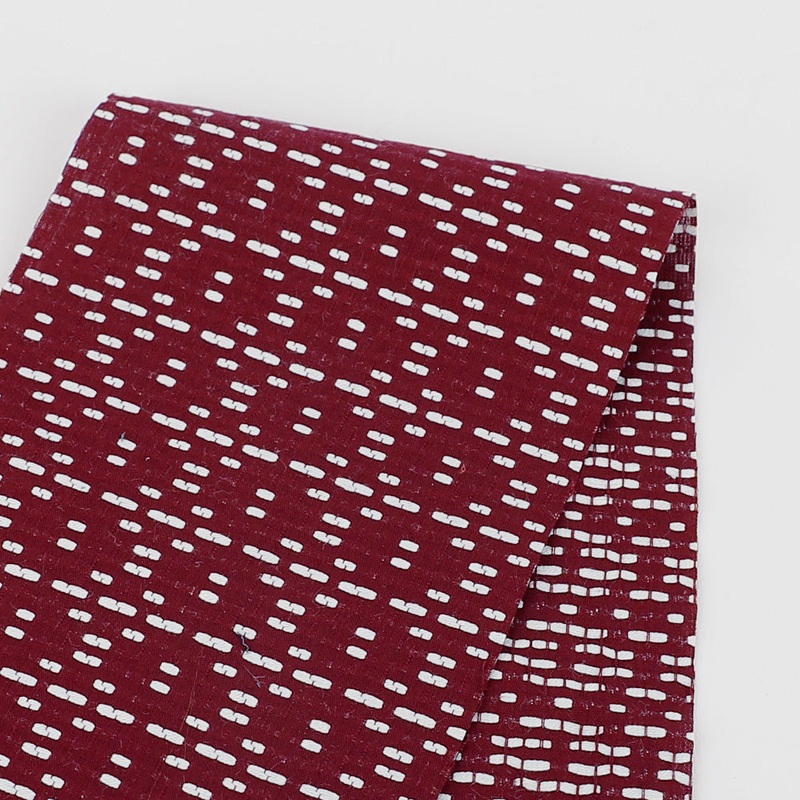 Woven Cotton Suiting – Maroon