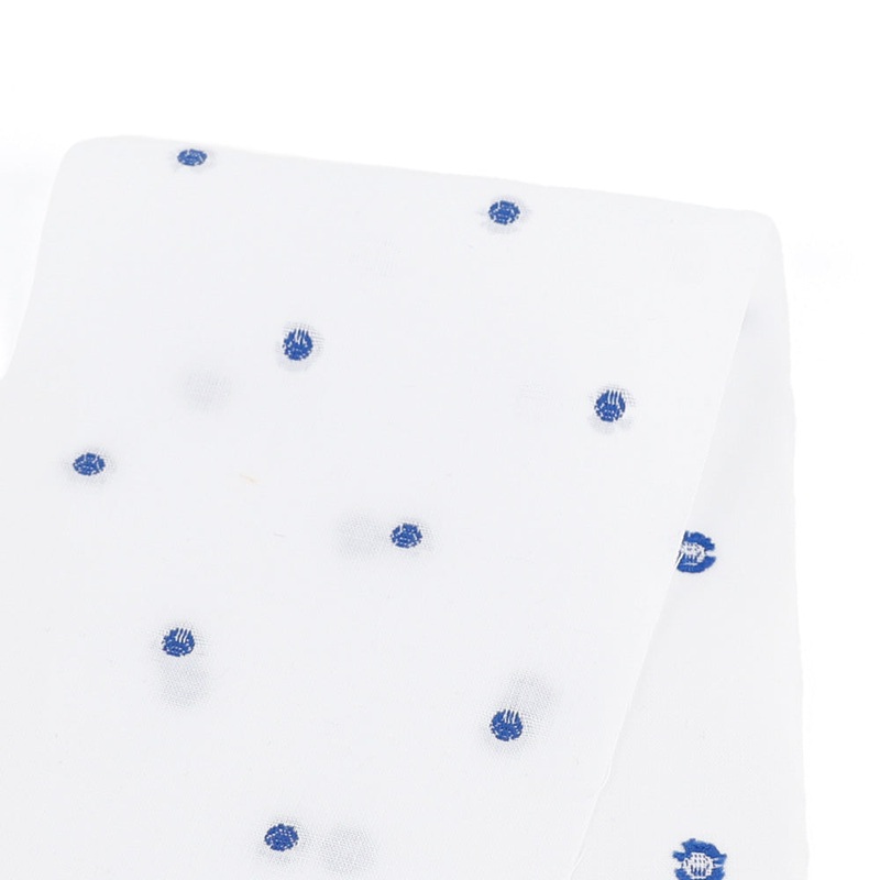 Woven Polka Dot Cotton – White Meterage