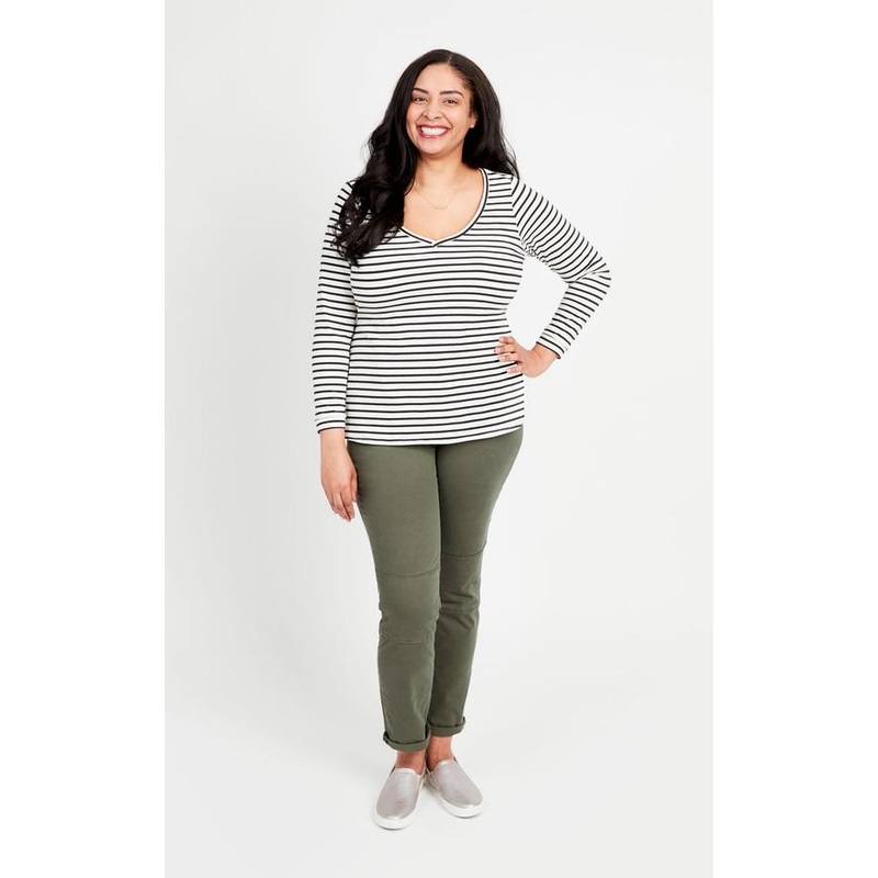 Cashmerette – Concord T-Shirt – Sizes 0-16 & 12-32 0-16