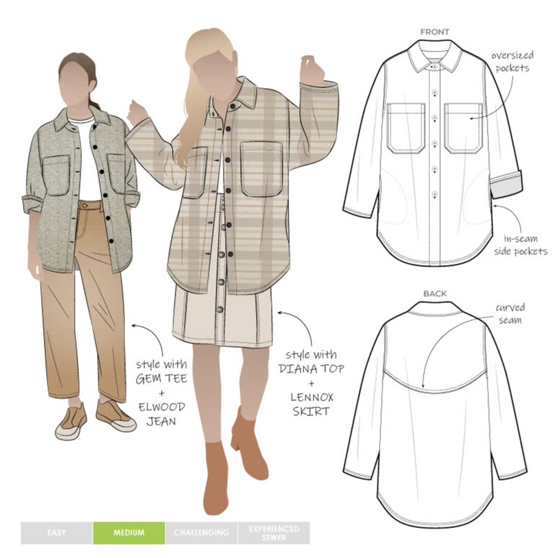 Style Arc – Logan Shacket – Size 4-16