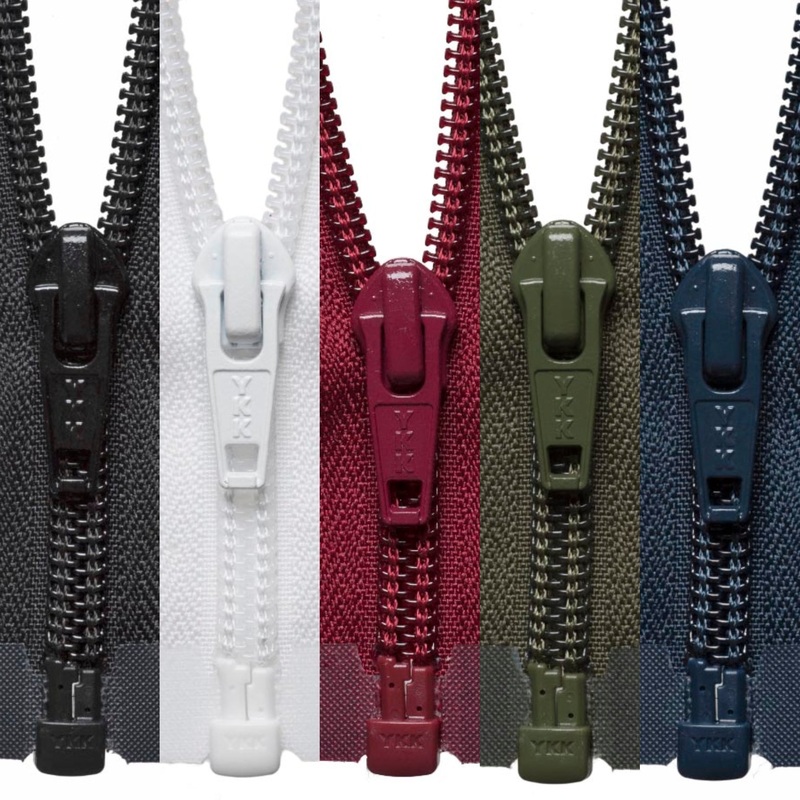 YKK Open Ended Zip – 56 cm / 22 inches – Variety of Colours Black