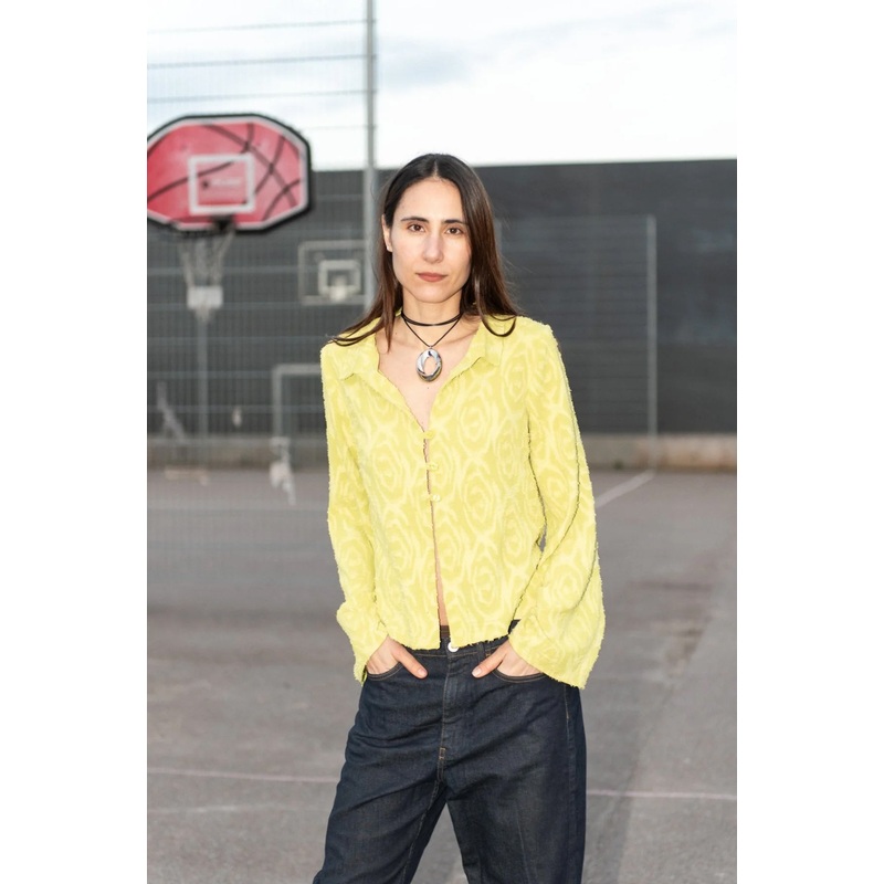 Puff and Pencil – Collared Blouses with Cone Sleeves