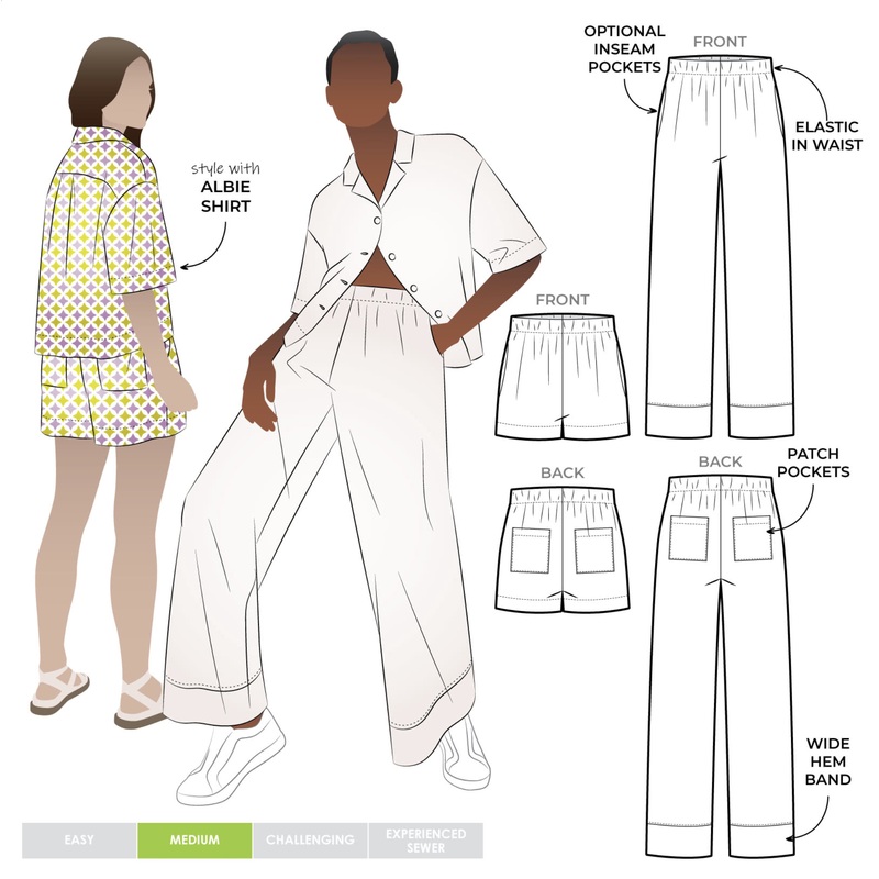 Style Arc – Albie Woven Pant + Short – Size 18-30