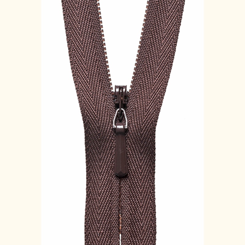YKK Concealed Invisible Zip 20cm / 8inch – Brown