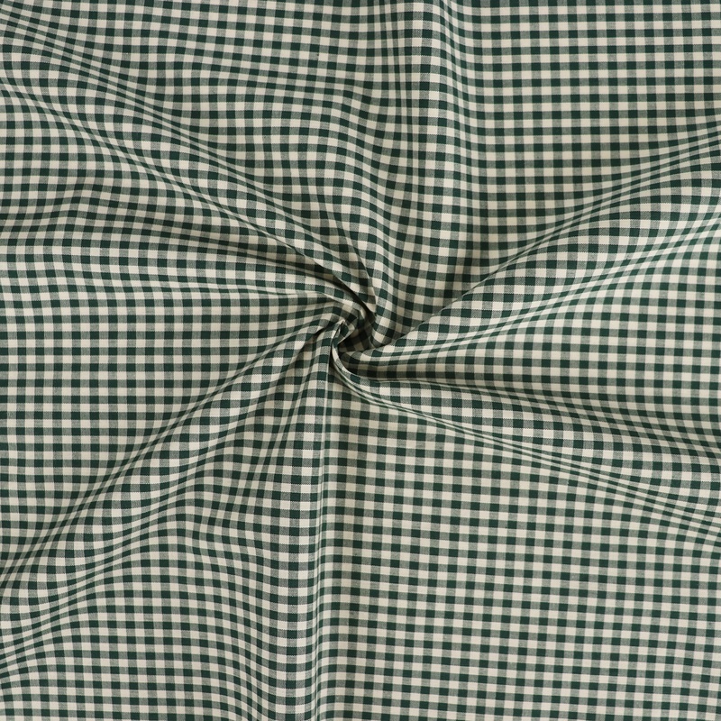 Yarn Dyed Cotton – Sevenberry Tiny Gingham – Dark Green