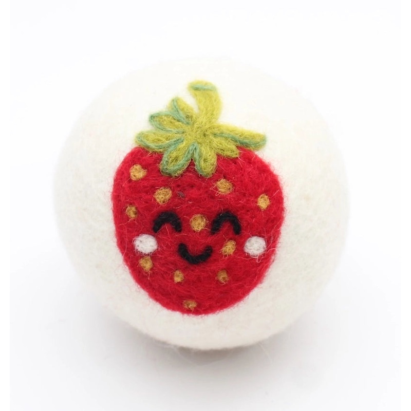 Wool Dryer Ball – Strawberry