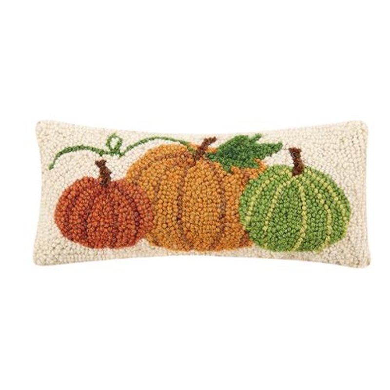 Wool Hook Pillow – Pumpkins