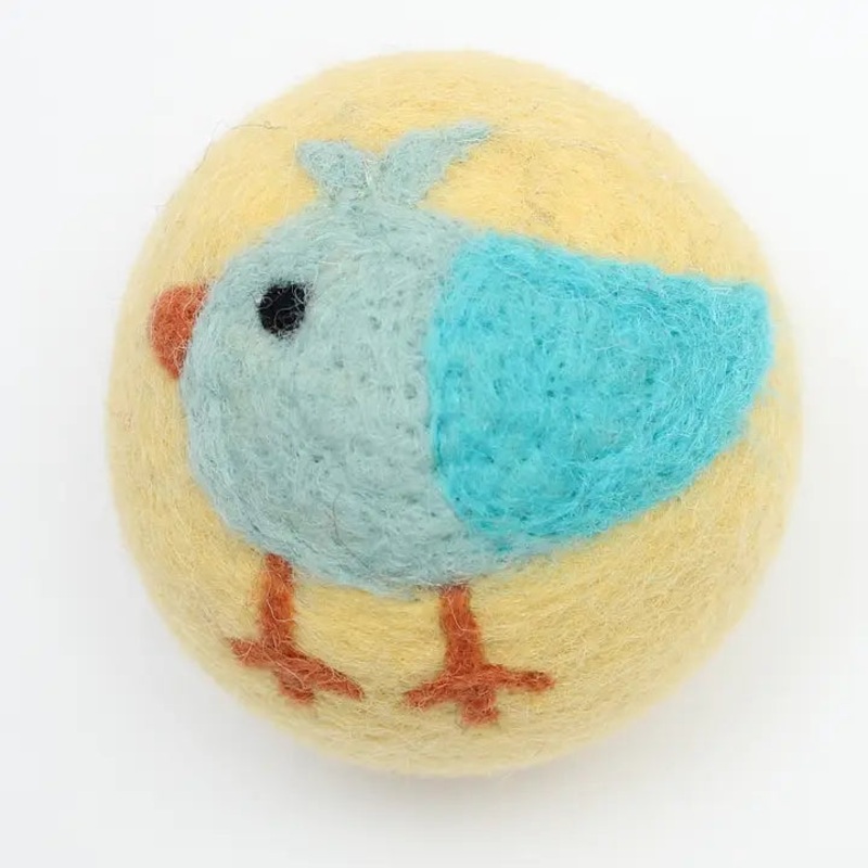 Wool Dryer Ball – Blue Bird