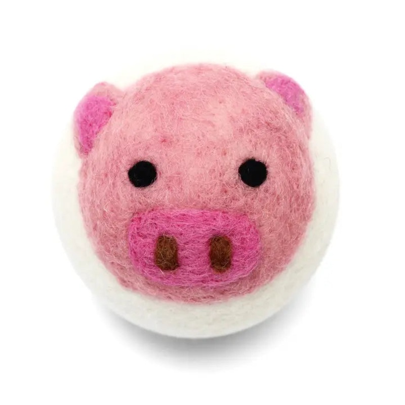 Wool Dryer Ball – Pig