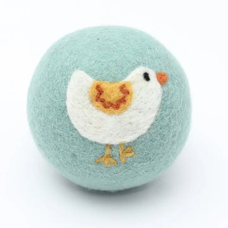 Wool Dryer Ball – White Bird