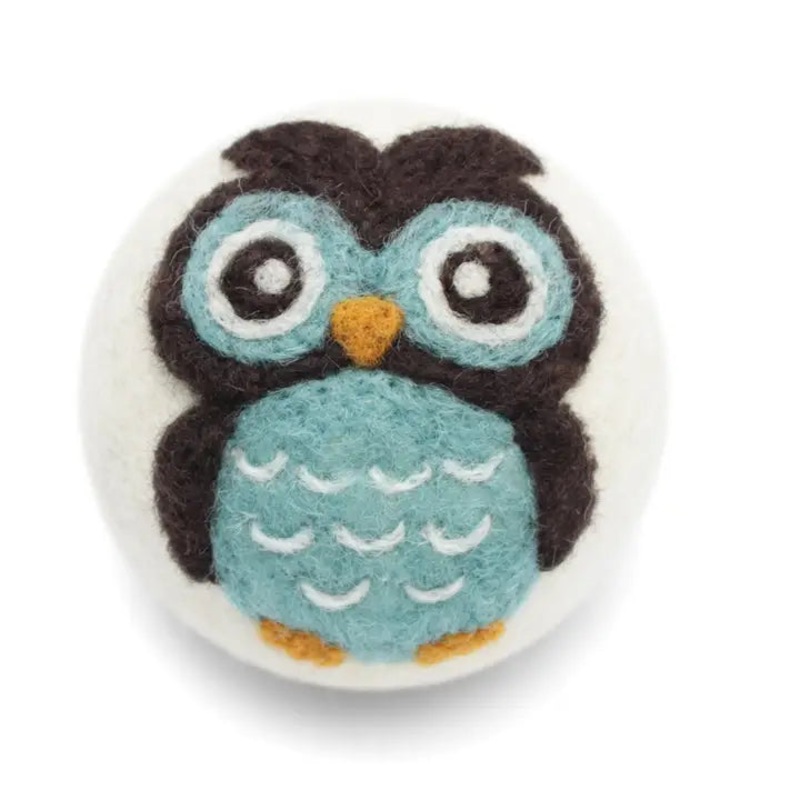 Wool Dryer Ball – Blue Owl