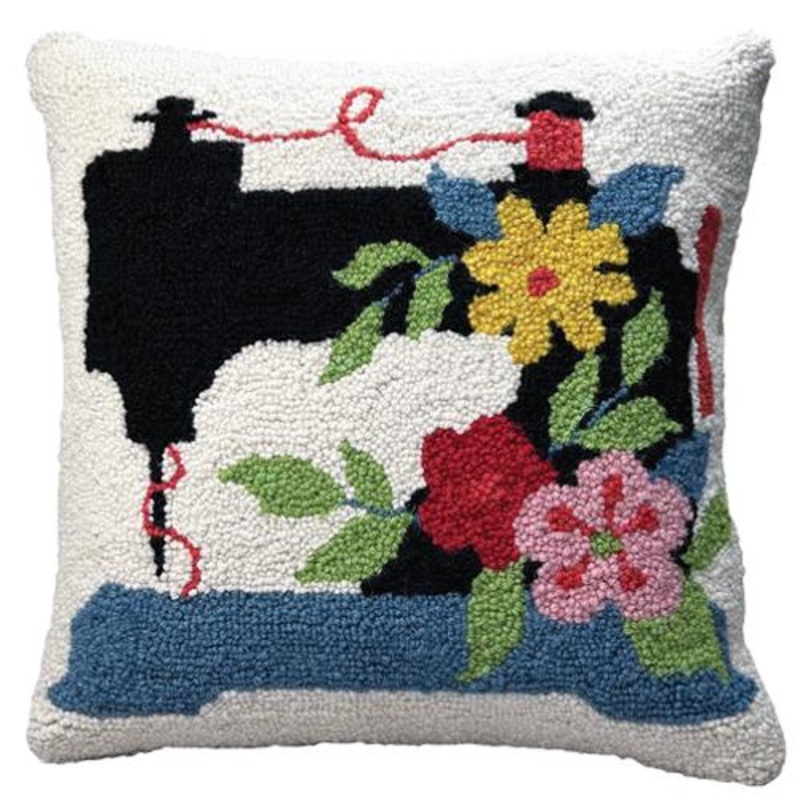 Wool Hook Pillow – Sewing Machine