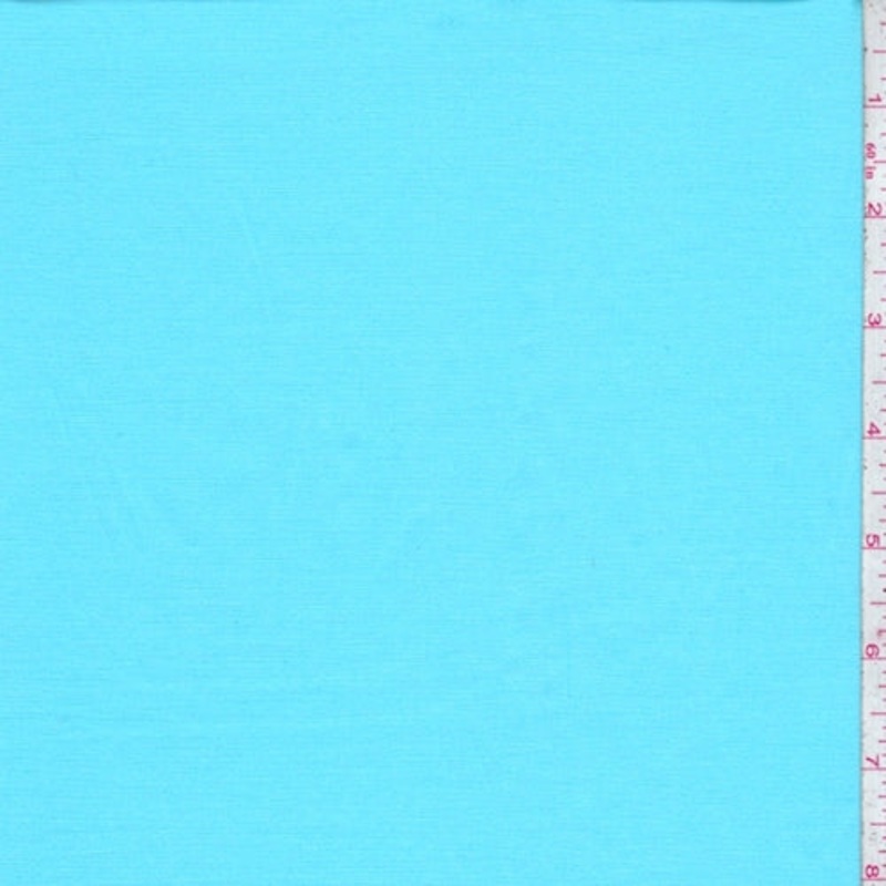 1 1/2 YD PC-Turquoise Stretch Poplin Fabric