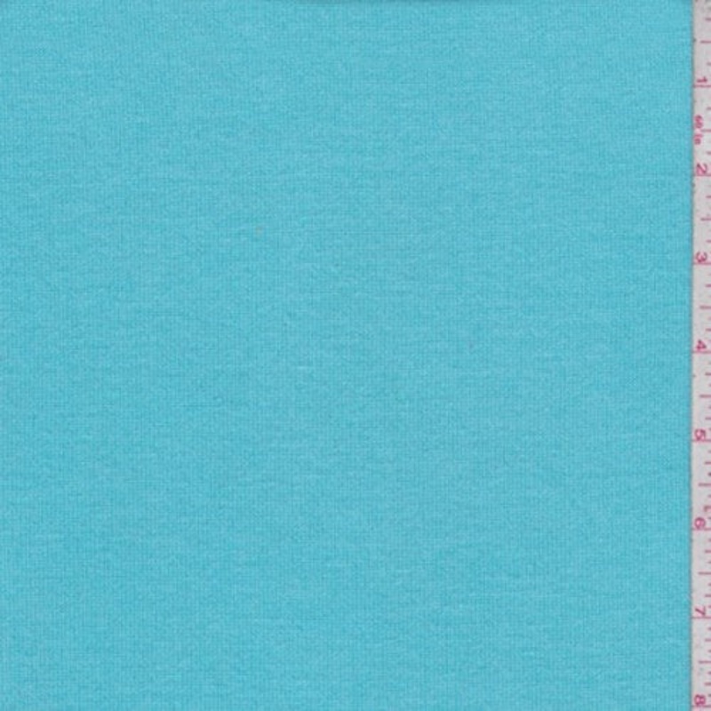 1 1/8 YD PC-Turquoise Sweater Jersey Knit Fabric