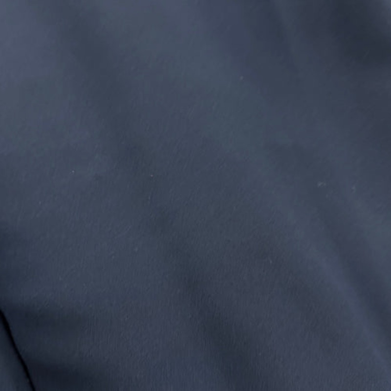 1 5/8 YD PC-Navy Blue Wool Blend Double Crepe Fabric