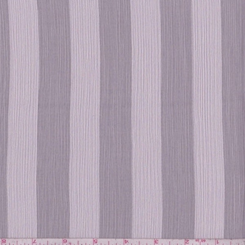 1 1/2 YD PC-Pink Champagne Satin Stripe Crinkle Chiffon Fabric