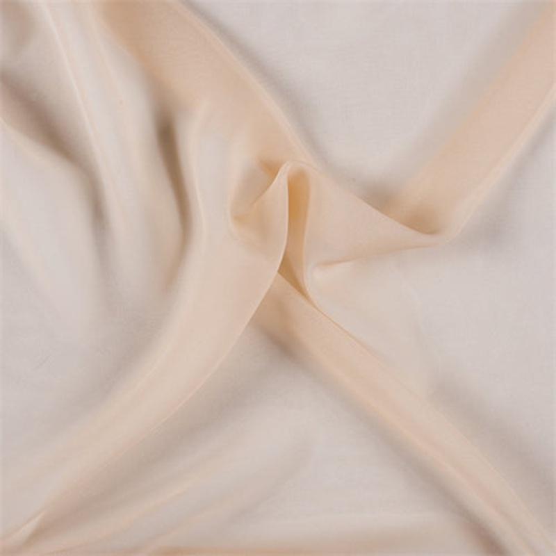 1 1/2 YD PC-Runway Silks Champagne Wide Silk Chiffon Fabric – Reorderable