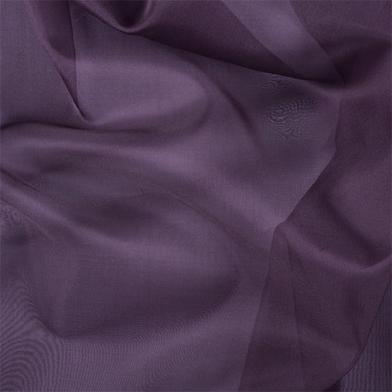 1 YD PC-Runway Silks Aubergine Silk Organza Fabric – Reorderable