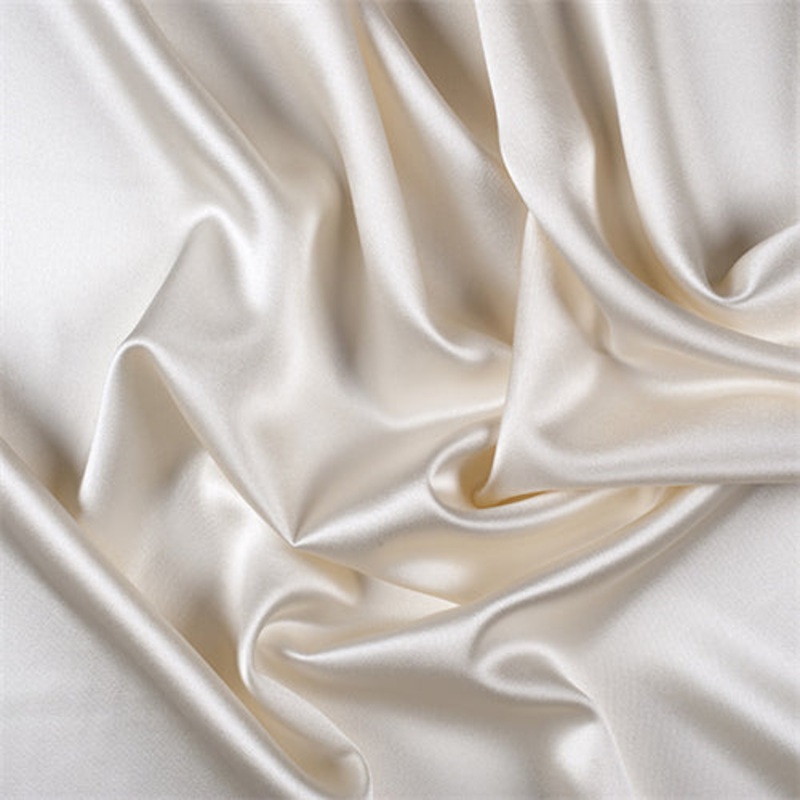 1 YD PC-Runway Silks Eggshell Silk Crepe Back Satin Fabric – Reorderable