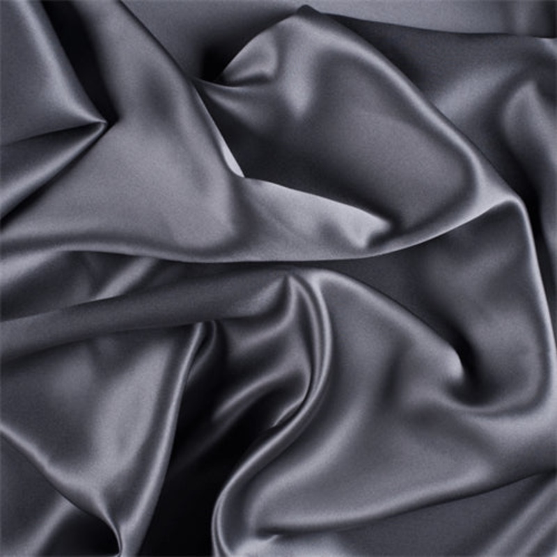 1 YD PC-Runway Silks Gray Silk Charmeuse Fabric – Reorderable