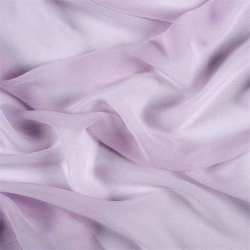 1 YD PC-Runway Silks Light Orchid Crinkled Silk Chiffon Fabric – Reorderable