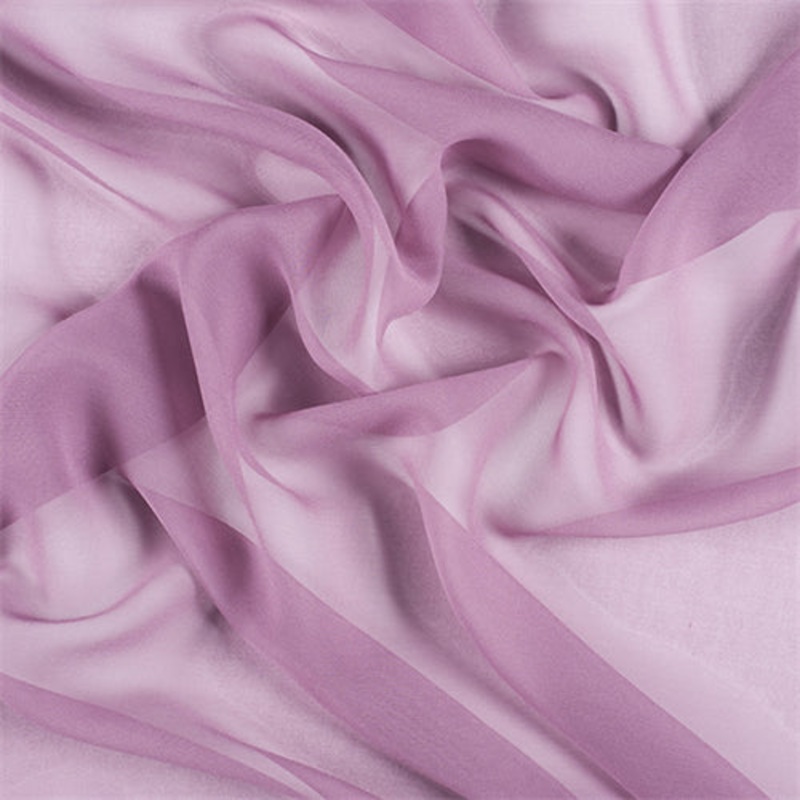 1 YD PC-Runway Silks Mauve Silk Chiffon Fabric – Reorderable