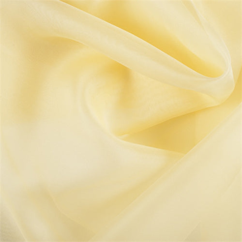 Runway Silks Yellow Silk Organza Fabric – Reorderable