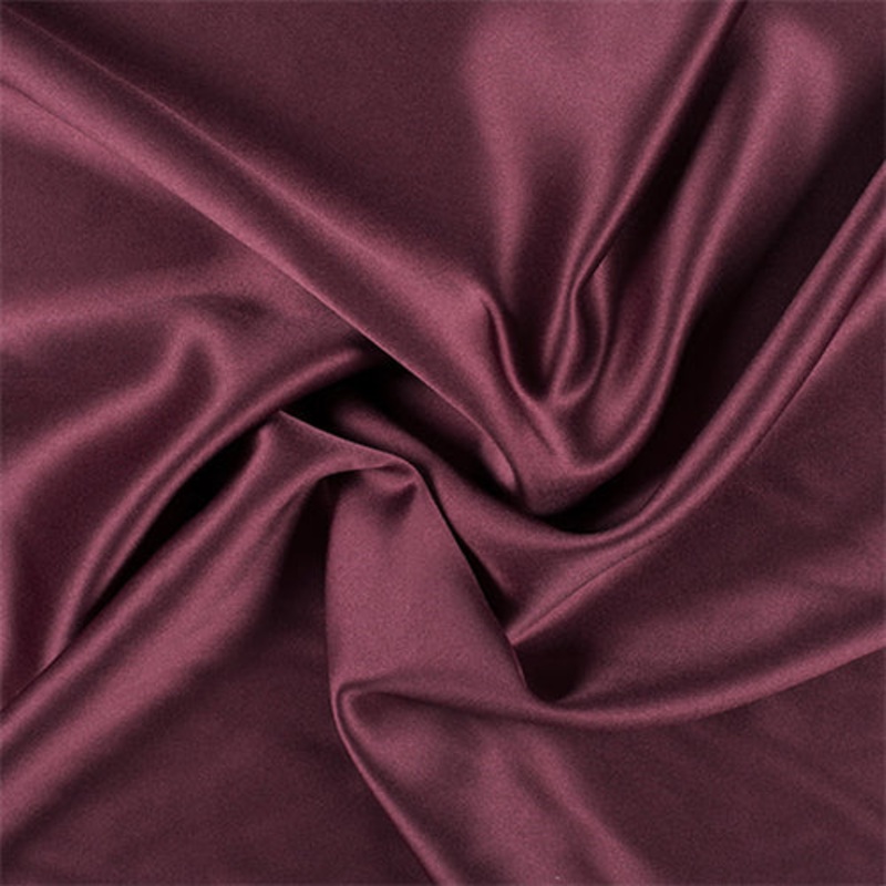 Runway Silks Burgundy Silk Crepe Back Satin Fabric – Reorderable