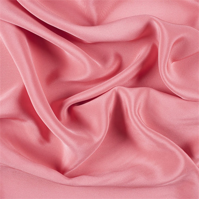 Runway Silks Coral 4 Ply Silk Crepe Fabric – Reorderable