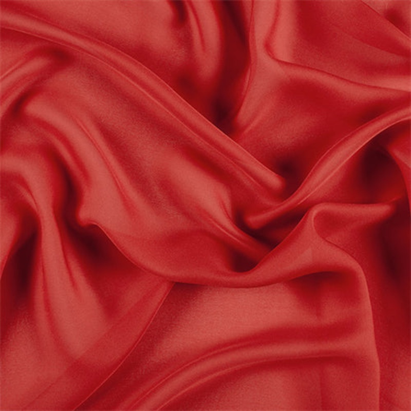 Runway Silks Red Silk Double Georgette Fabric – Reorderable