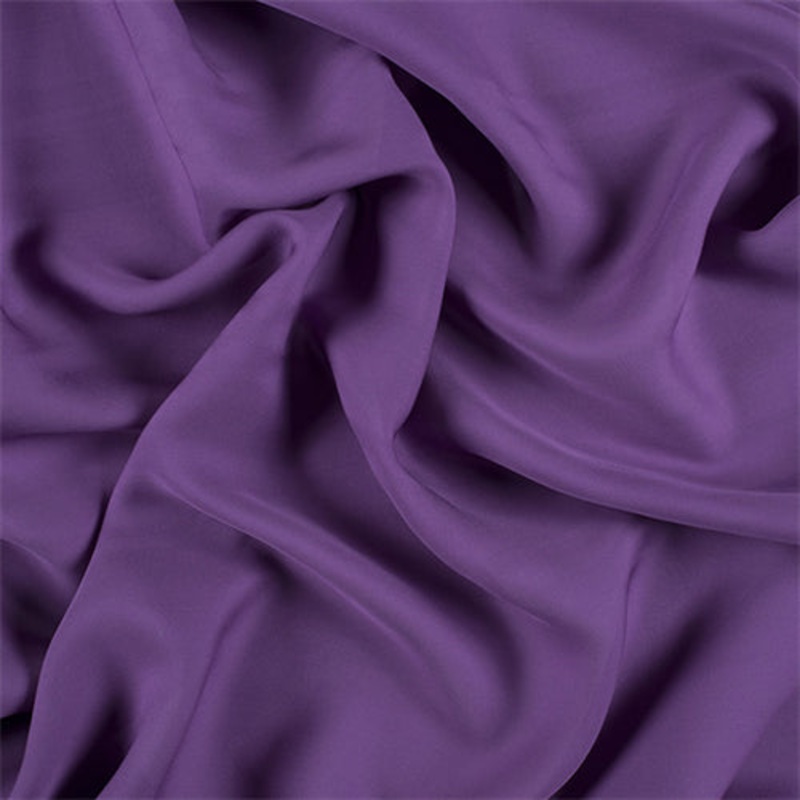 Runway Silks Violet Silk Double Georgette Fabric – Reorderable