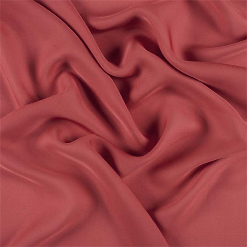 Runway Silks Antique Red Silk Double Georgette Fabric – Reorderable