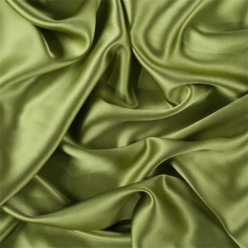 Runway Silks Apple Green Silk Crepe Back Satin Fabric – Reorderable