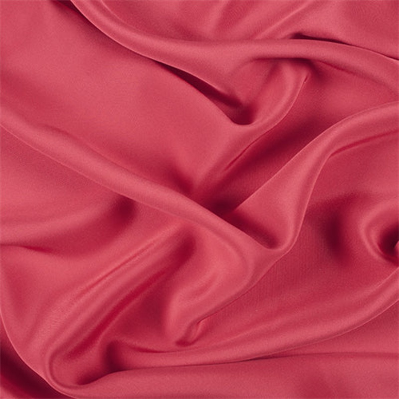 Runway Silks Bright Red 4 Ply Silk Crepe Fabric – Reorderable
