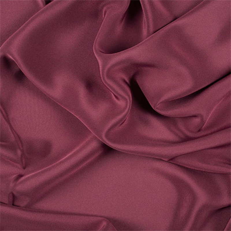 Runway Silks Burgundy 4 Ply Silk Crepe Fabric – Reorderable
