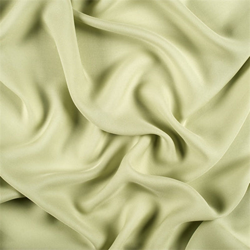 Runway Silks Celery Silk Double Georgette Fabric – Reorderable