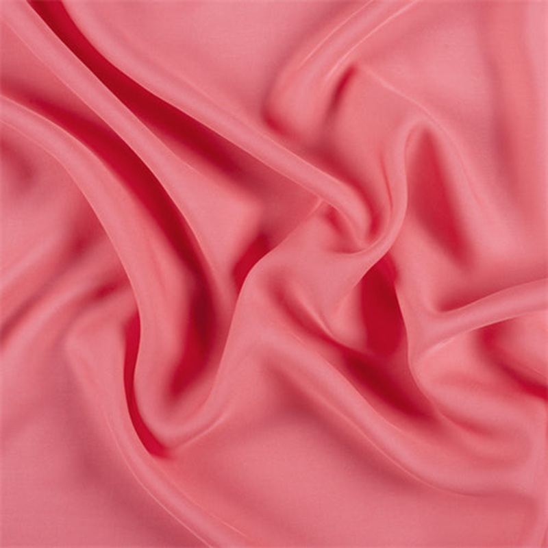 Runway Silks Coral Silk Double Georgette Fabric – Reorderable