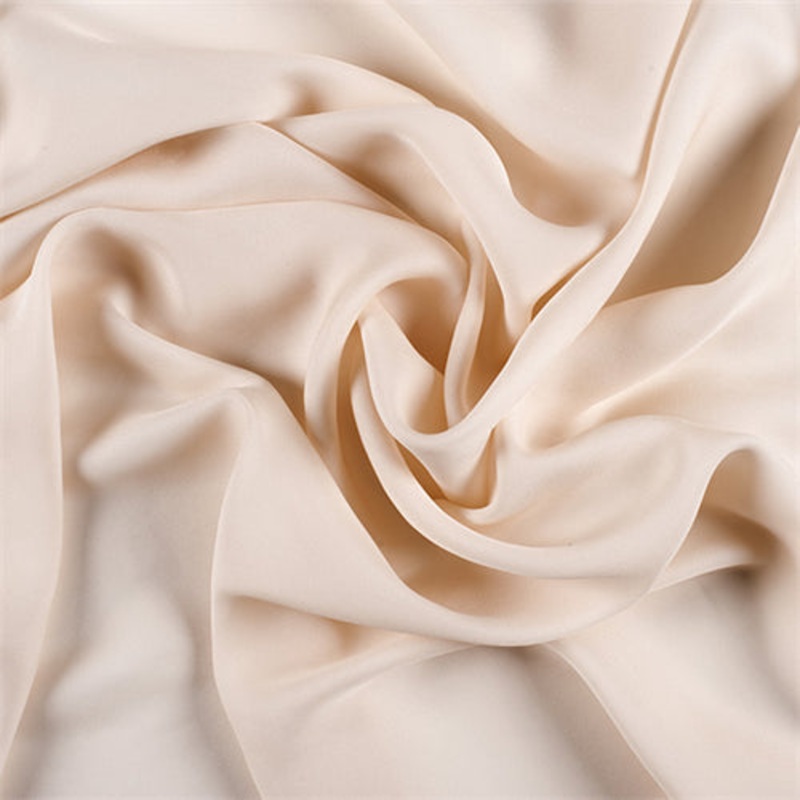 Runway Silks Cream Silk Double Georgette Fabric – Reorderable