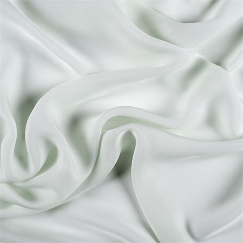 Runway Silks Pale Mint Silk Double Georgette Fabric – Reorderable