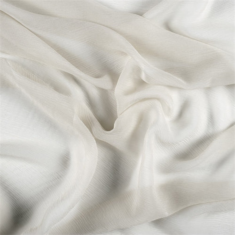 Runway Silks Pale Sage Crinkled Silk Chiffon Fabric – Reorderable