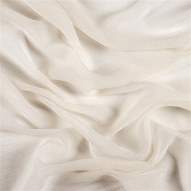 Runway Silks Pale Yellow Crinkled Silk Chiffon Fabric – Reorderable