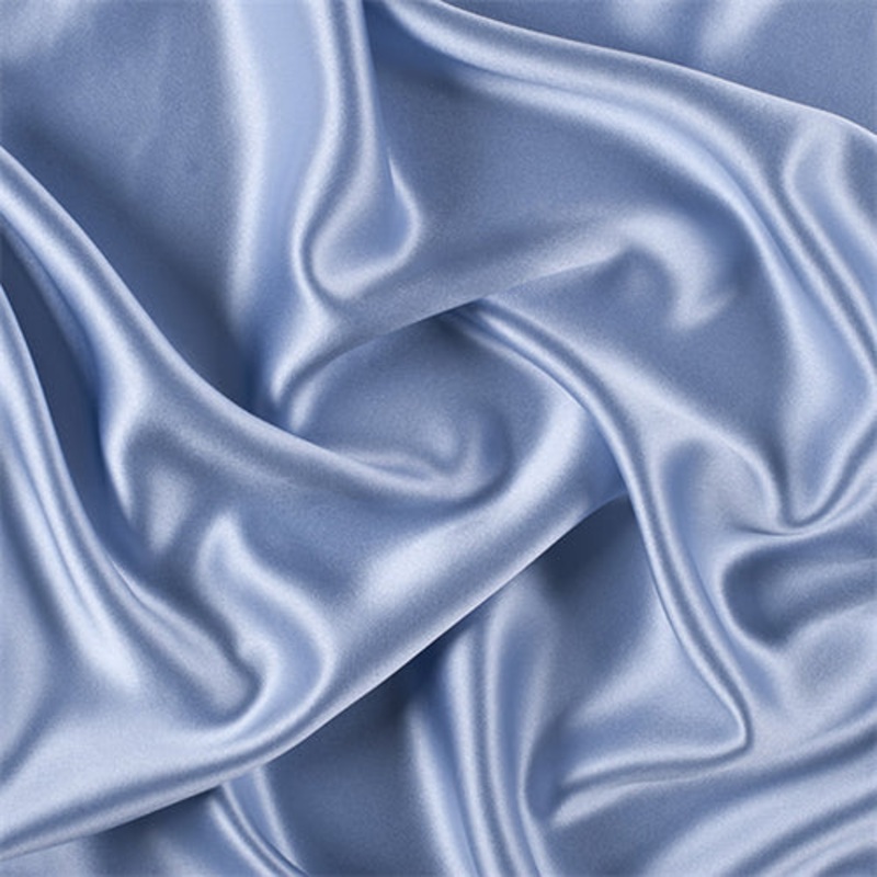 Runway Silks Sky Blue Silk Crepe Back Satin Fabric – Reorderable