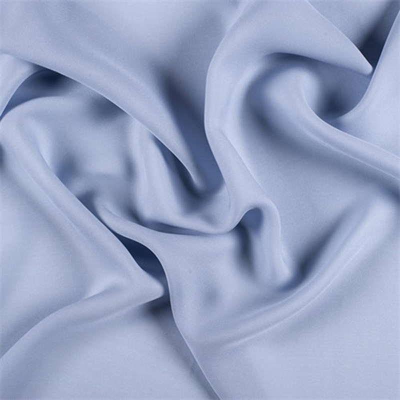 Runway Silks Steel Blue Silk Double Georgette Fabric – Reorderable