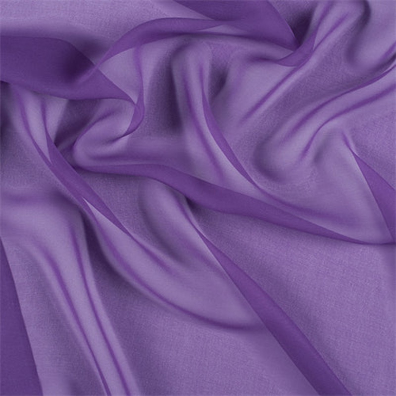 Runway Silks Violet Wide Silk Chiffon Fabric – Reorderable