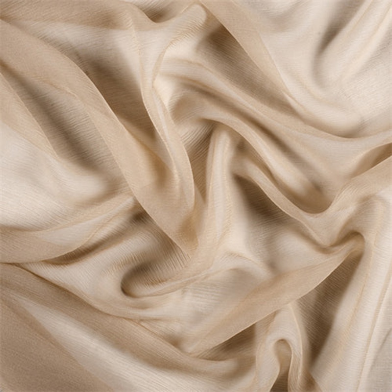 Runway Silks Antique Gold Crinkled Silk Chiffon Fabric – Reorderable