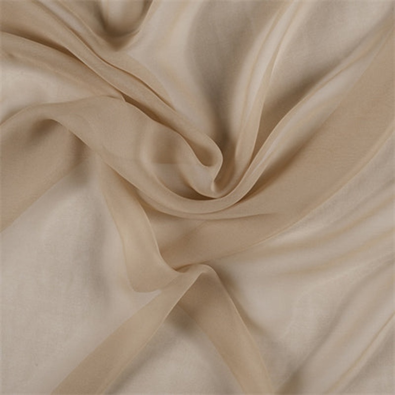 Runway Silks Antique Gold Silk Chiffon Fabric – Reorderable