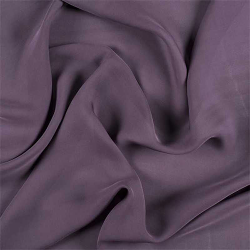 Runway Silks Aubergine Silk Double Georgette Fabric – Reorderable