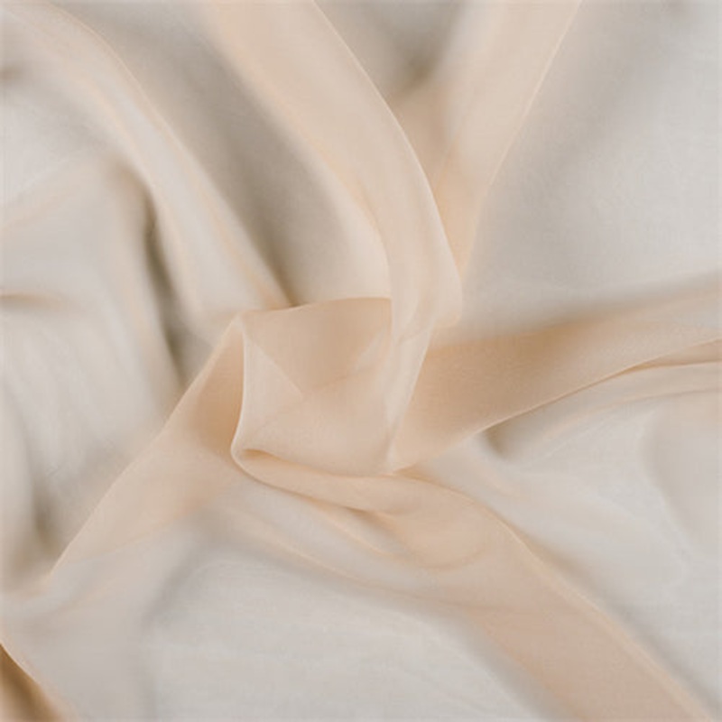 Runway Silks Bisque Crinkled Silk Chiffon Fabric – Reorderable