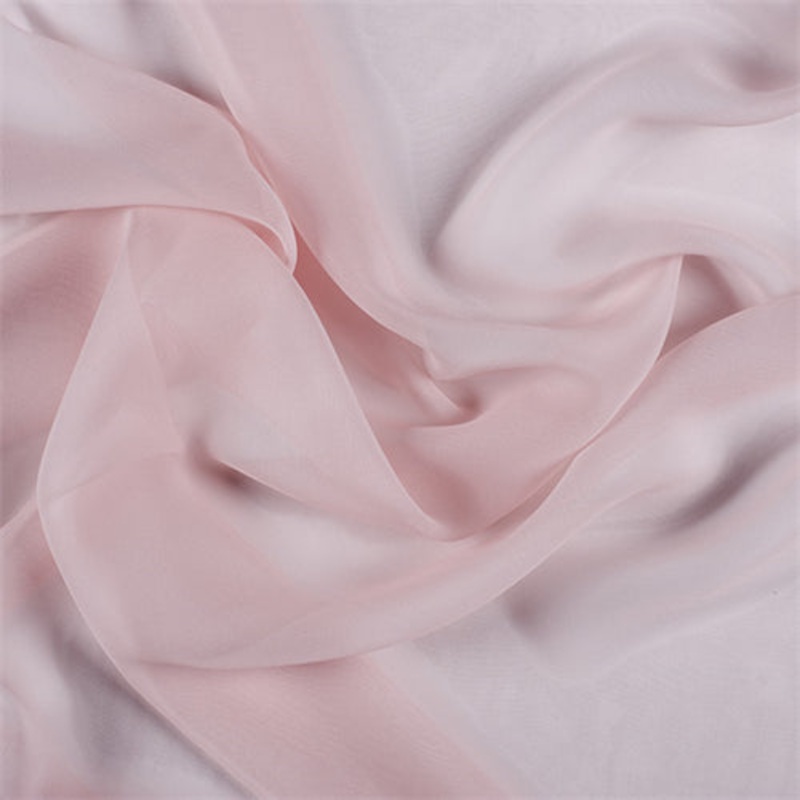 Runway Silks Blush Pink Silk Chiffon Fabric – Reorderable